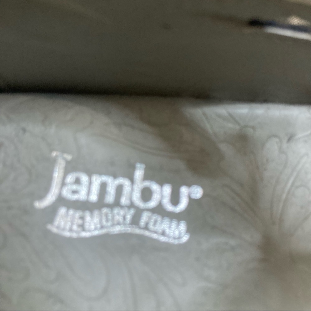 JAMBU  Sz 7 Bridget Leather Pop Stitching Comfort Secure Closure T-post Sandals - Picture 4 of 14